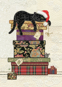 Card Christmas Cat Presents