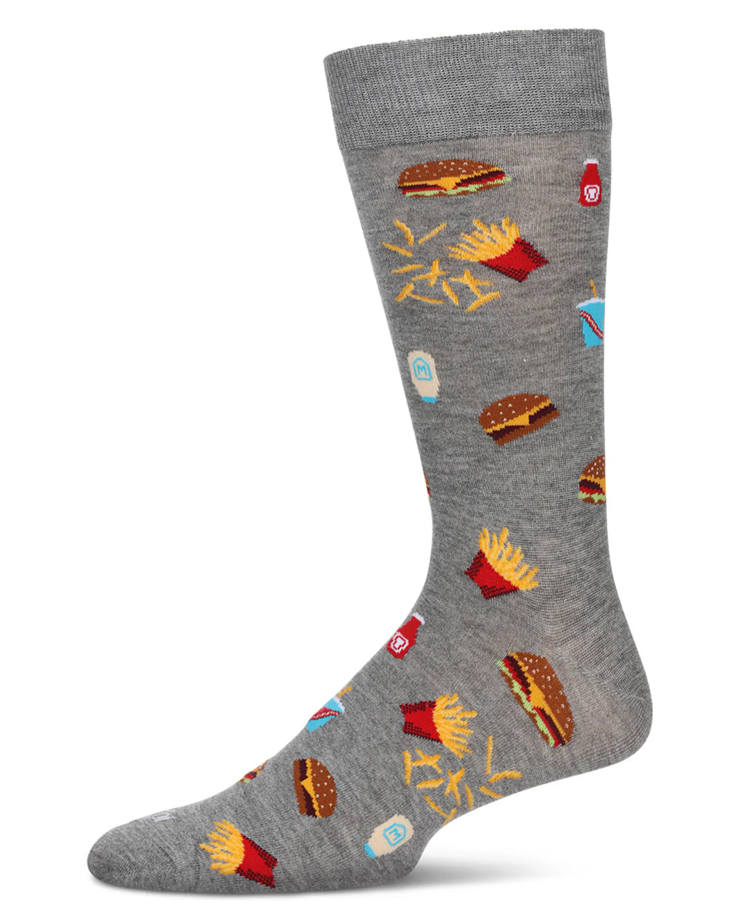 Socks Bamboo Burger And Fries