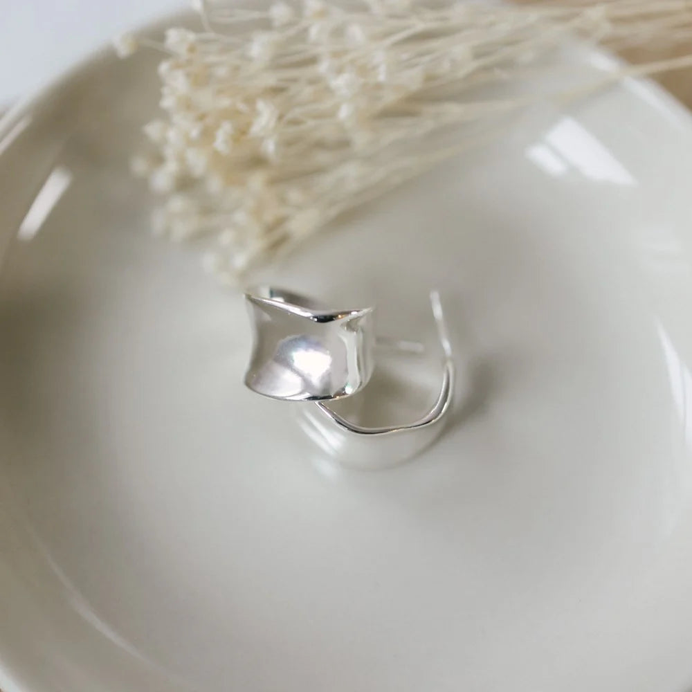 Earring Artsy Fartsy Hoops Silver