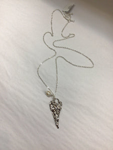 Necklace Hammered Heart