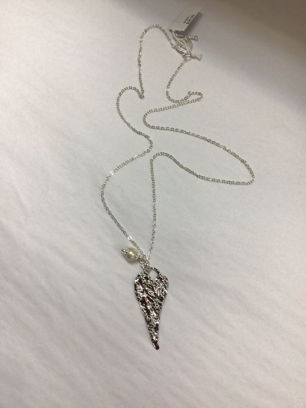 Necklace Hammered Heart