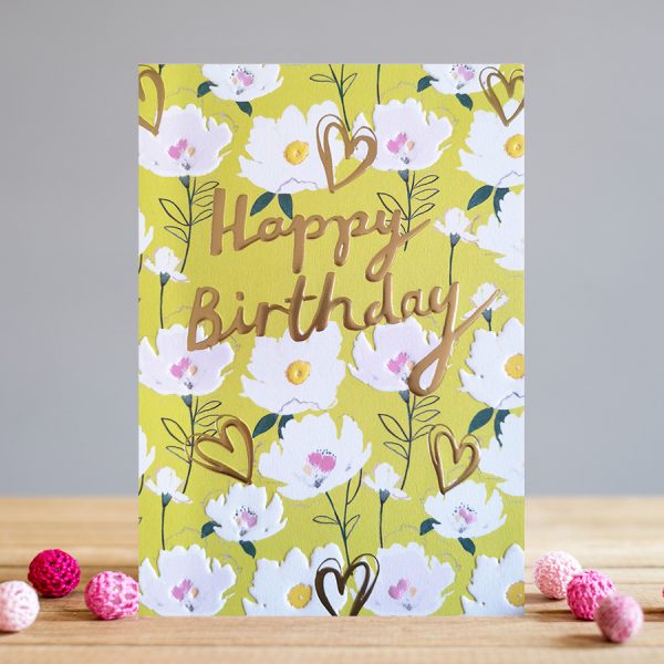 Card Birthday Bright Flowers