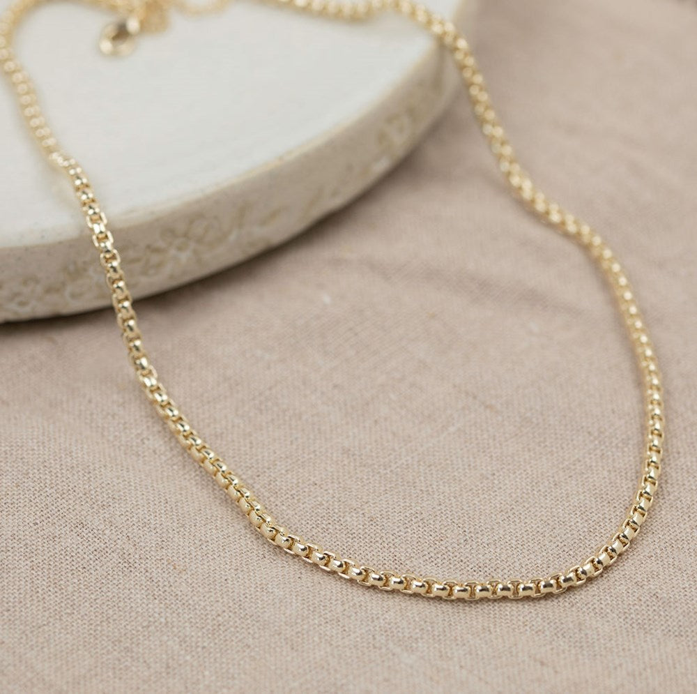 Necklace Cord Link Gold