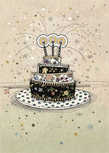 Card Blank Birthday Cake