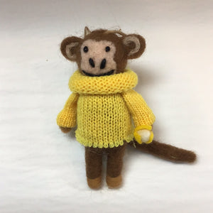 Ornament Monkey In Sweater