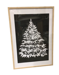 Framed Art Snowy Tree