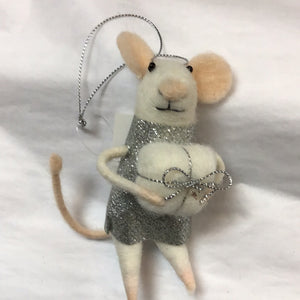 Ornament Silver Mice