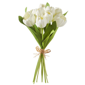 Stems Real Touch White Tulip Bundle