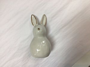 Rabbits White With Gold Detail