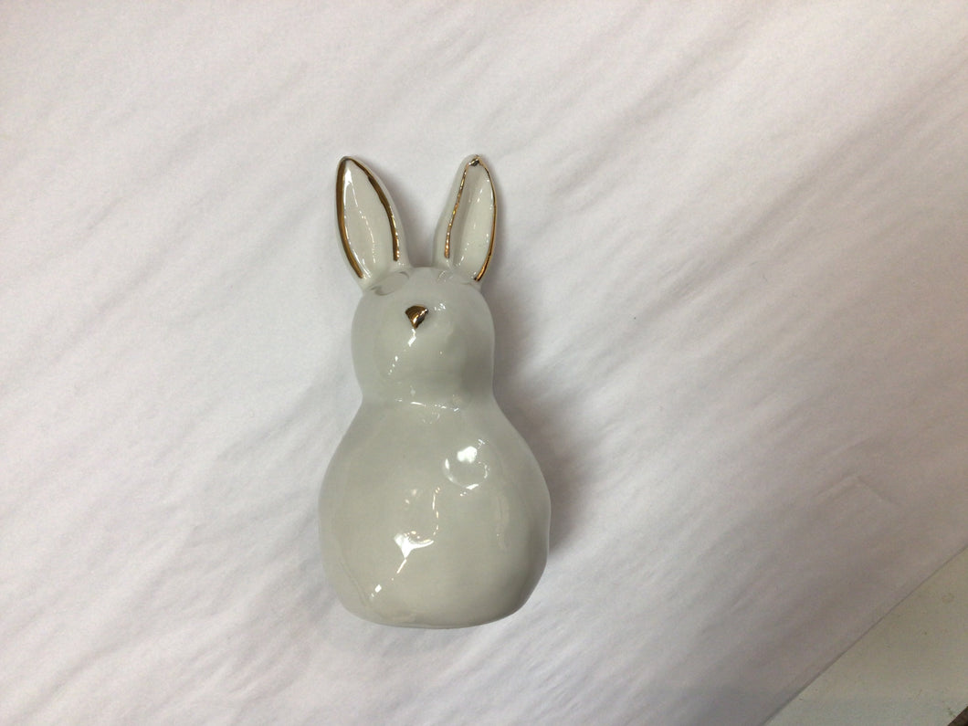 Rabbits White With Gold Detail