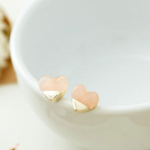 Earrings Full Heart Studs