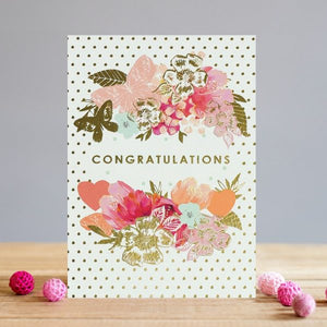 Card Blank Congratulations Flowers