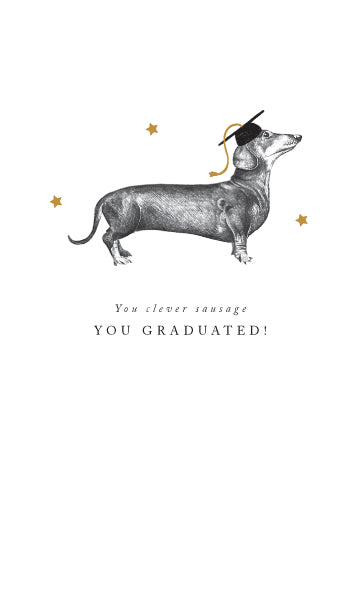 Card Grad You Clever Sausage