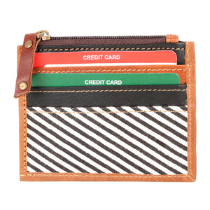 Wallet Credit Card Holder Black Stripe