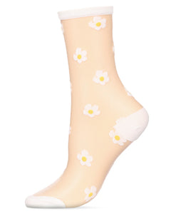 Socks Sheer Daisy