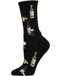 Socks Bamboo Wine And Cheese