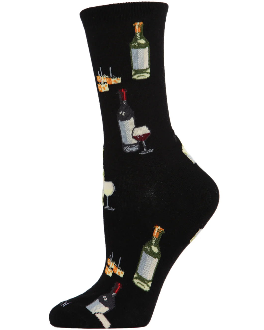Socks Bamboo Wine And Cheese