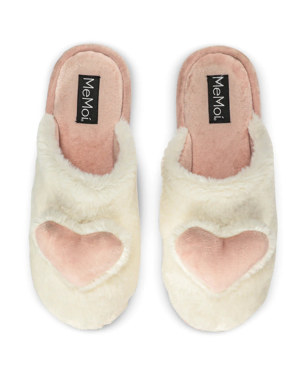 Slippers Plush Hearts