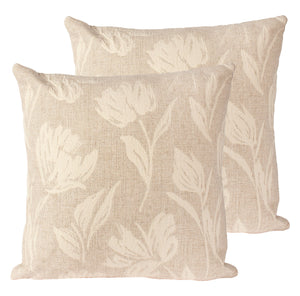 Pillow Floral Greige