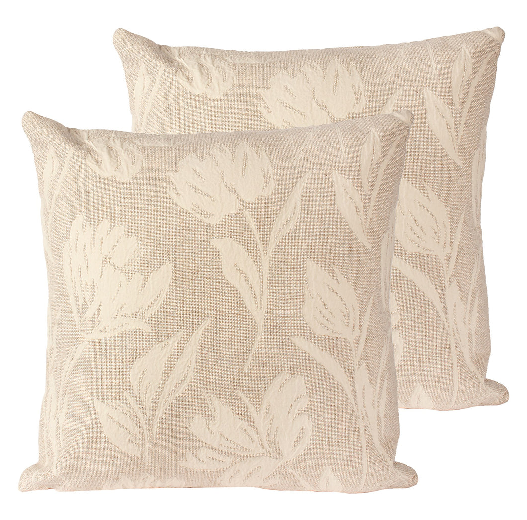 Pillow Floral Greige