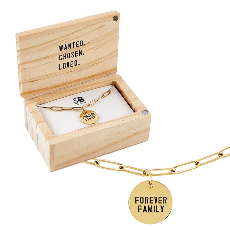Necklace Charm Forever Family