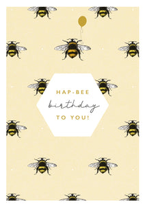 Card Hap Bee Birthday