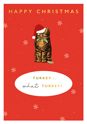 Card Christmas Turkey What Turkey