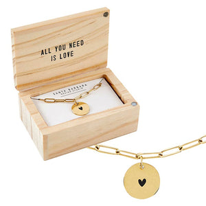 Necklace Heart Link All You Need Is Love