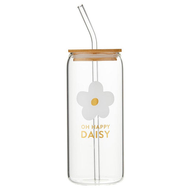 Tumbler Glass Oh Happy Daisy
