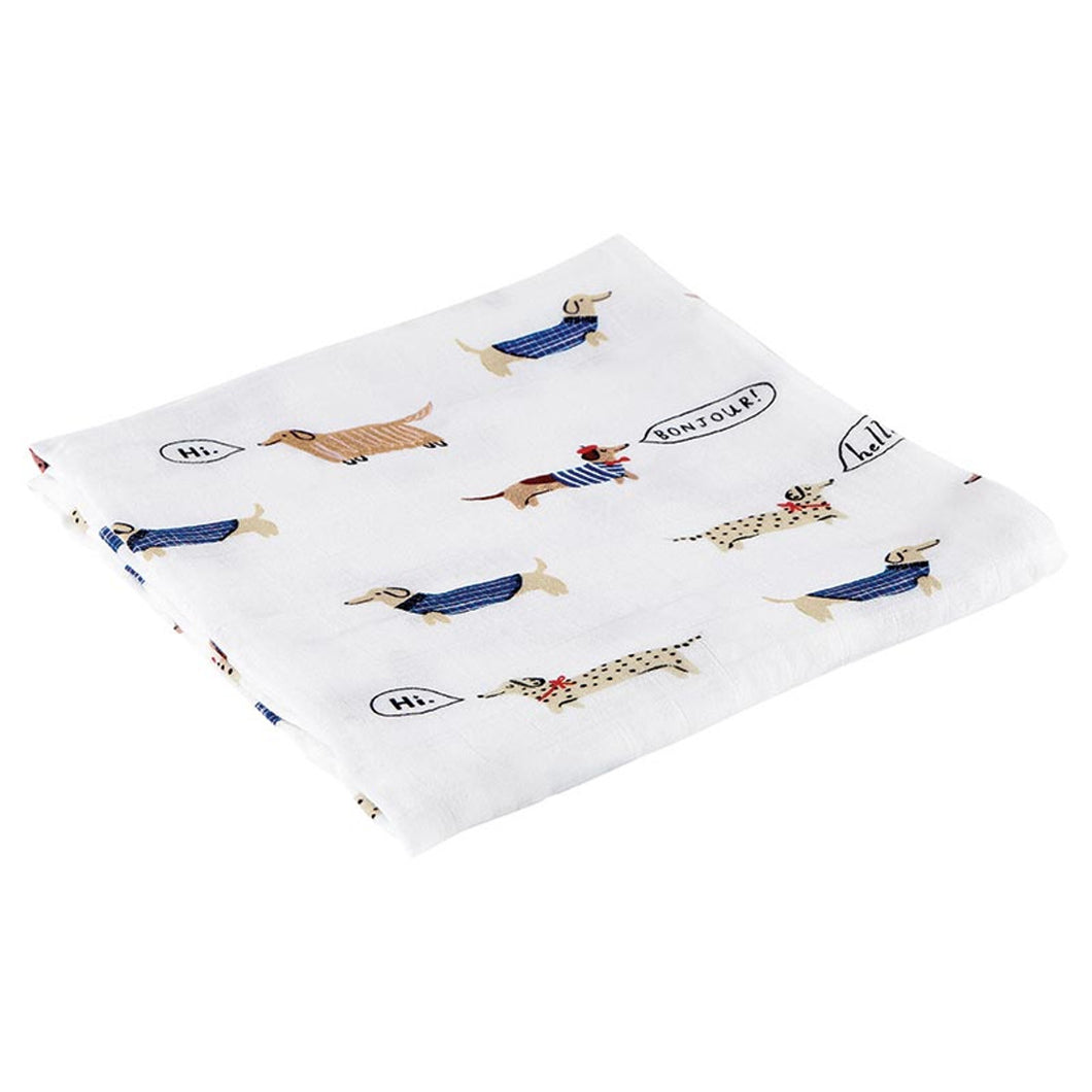 Swaddle Blanket Bonjour Dogs