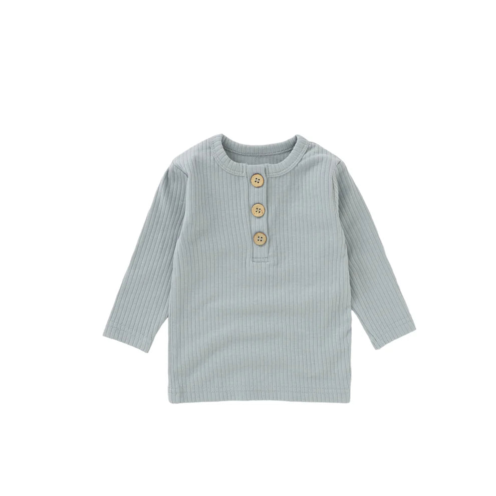 Ribbed Long Sleeve Sky