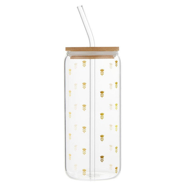 Tumbler Glass Little Flowers