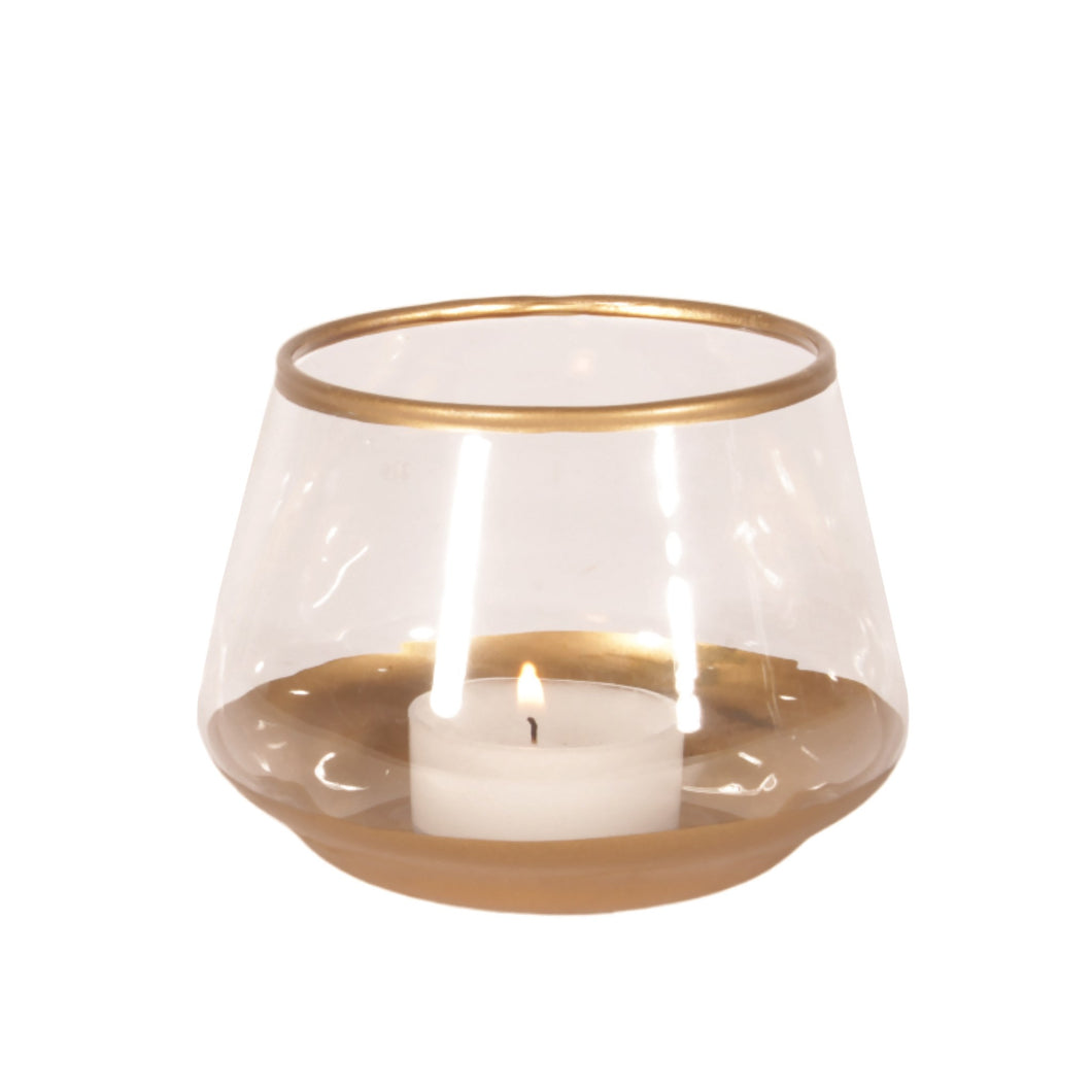 Candle Tea Light Holder Small Gold