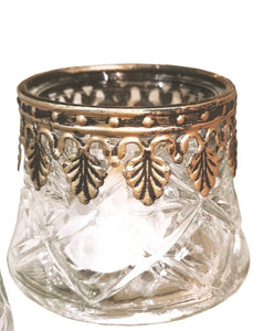 Candle Tea Light Holder Glass