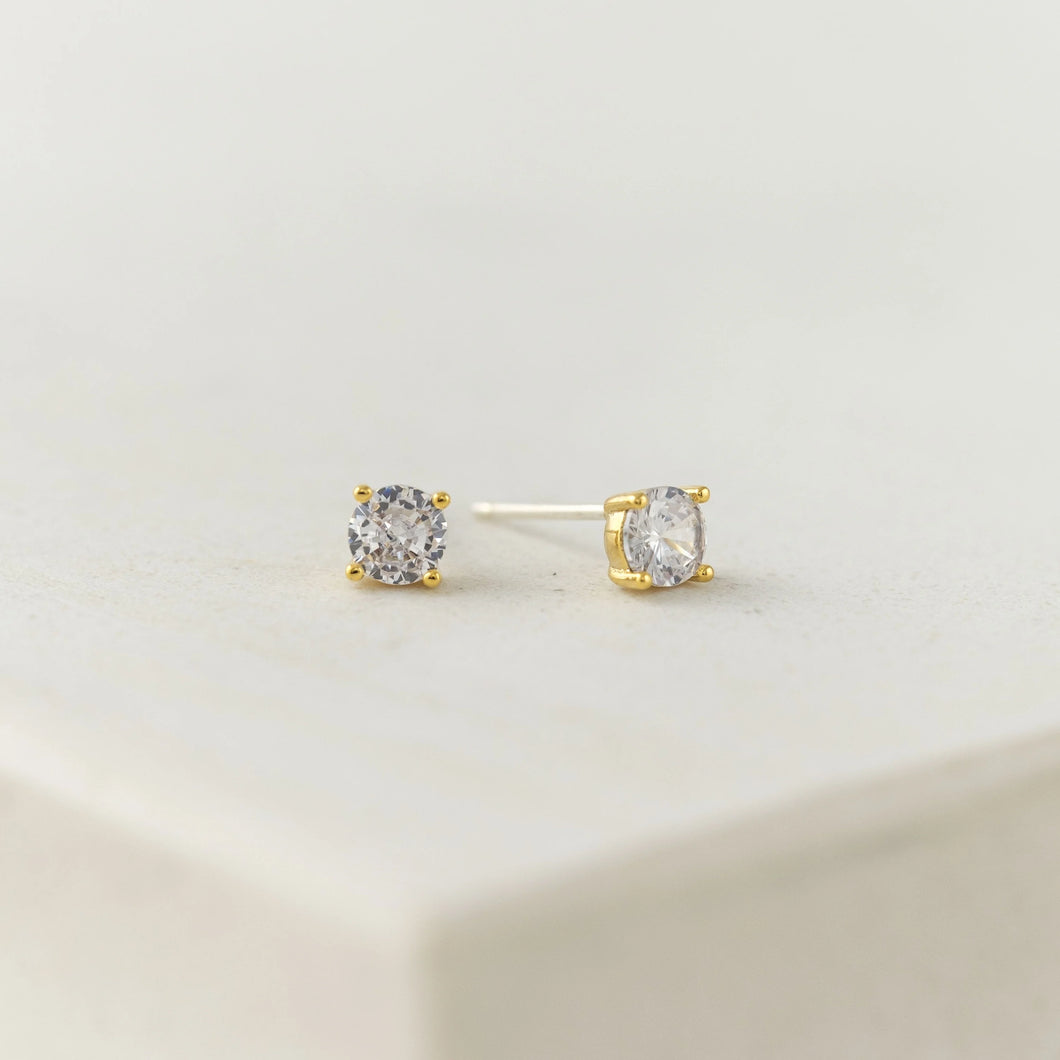Earrings Solitaire Crystal Fete Studs