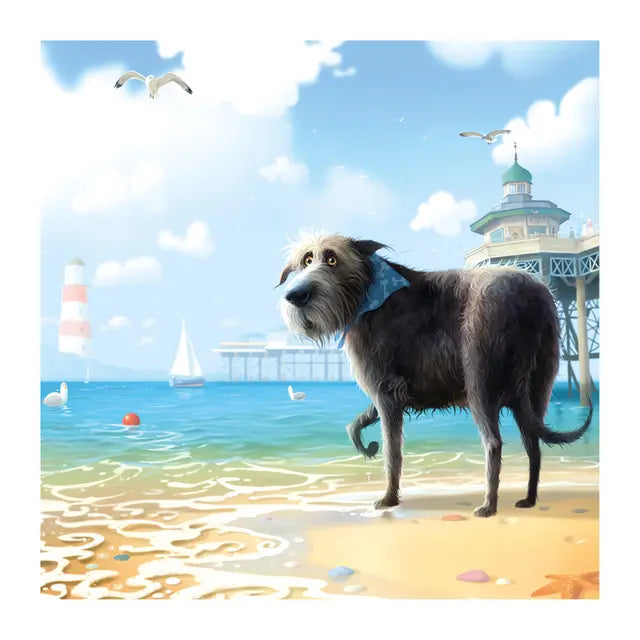Card Blank Toby At The Beach