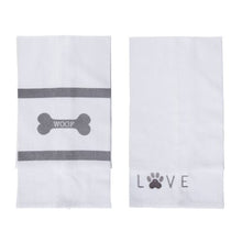 Load image into Gallery viewer, Tea Towel Love/Woof
