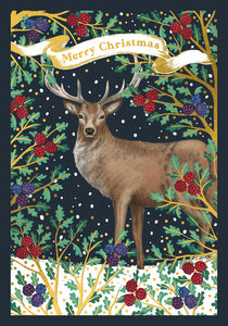 Card Christmas Stag