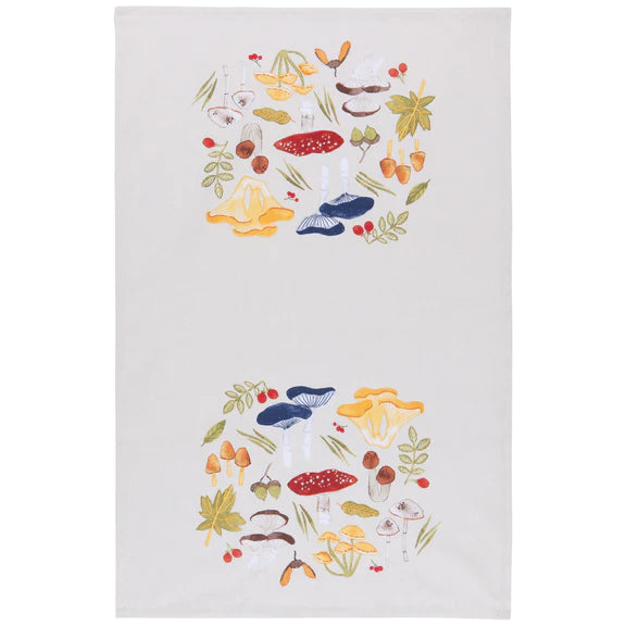 Tea Towel Field Mushrooms