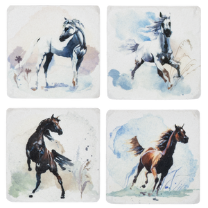 Coasters Wild Horses Set of 4