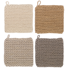 Load image into Gallery viewer, Pot Holder Crochet Set of 4
