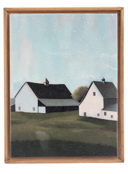 Framed Art White Barn