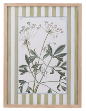 Load image into Gallery viewer, Wall Art Green Stripe Florals
