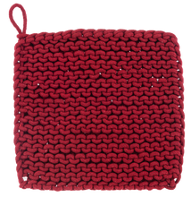 Load image into Gallery viewer, Pot Holders Red And Cream
