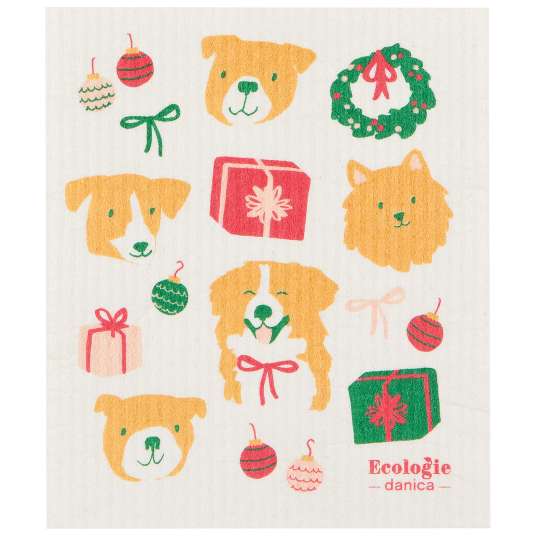 Swedish Dish Cloth Holiday Hounds