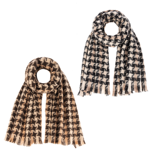 Scarf Cozy Fall Houndstooth