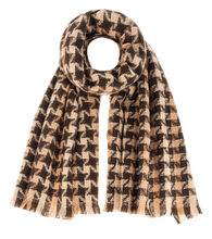 Load image into Gallery viewer, Scarf Cozy Fall Houndstooth
