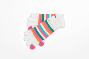 Gloves Color Burst White
