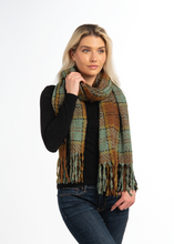 Load image into Gallery viewer, Scarf Woodland Plaid
