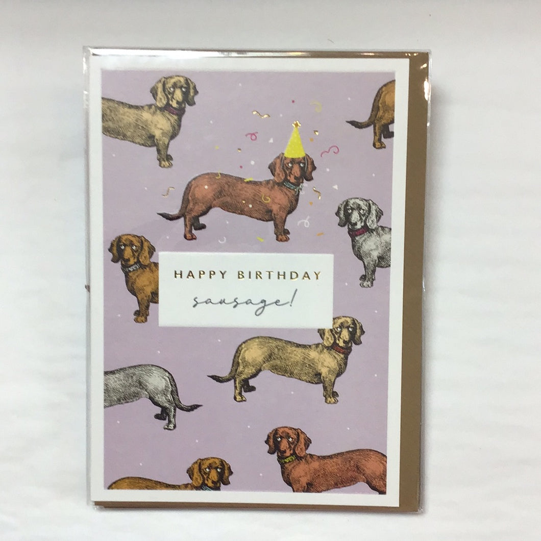 Card Happy Birthday Sausage